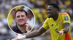 Néstor Lorenzo y Jhon Durán, entrenador y futbolista