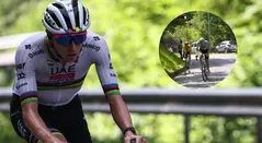 Ataque de Pogacar a Vingegaard en el Critérium