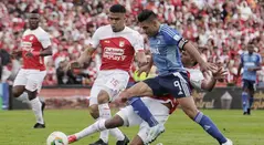 Polémico penal no pitado a favor de Santa Fe contra Millonarios