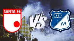 Escudos Santa Fe vs Millonarios