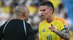 James Rodríguez con la selección Colombia