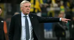Carlo Ancelotti con la selección de Brasil