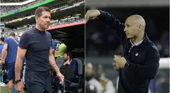 Diego Simeone y David González