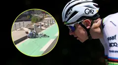 Caída de Tadej Pogacar en el Tour de Francia - Etapa 11