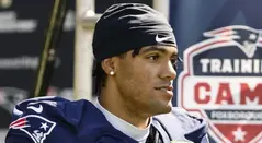 Christian González con los Patriots