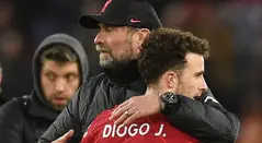Jurgen Klopp y Diogo Jota