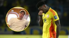 Jhon Jader Durán y su representante Jonathan Herrera