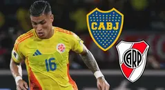 Juan Camilo Portilla con Boca Juniors y River Plate