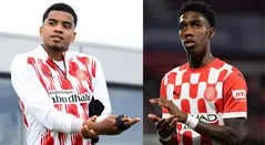 Jhon Solís y Yaser Asprilla - Girona