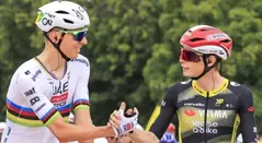 Jonas Vingegaard y Tadej Pogacar
