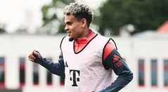 Luis Díaz entrena con el Bayern Munich