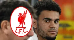Luis Díaz no la pasa bien en Liverpool 