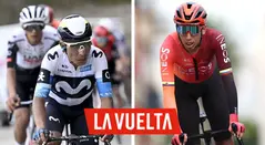 Nairo Quintana y Egan Bernal, ciclistas colombianos