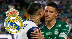 Sergio Ramos y James Rodríguez, futbolistas