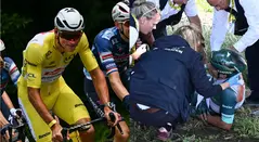 Grave accidente en el Tour de Francia perjudicó a Mathieu Van der Poel