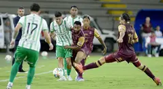 Deportes Tolima y Atlético Nacional en duelo por Liga BetPlay 2025-II