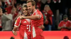 Harry Kane se rinde a Luis Díaz tras su debut en la Bundesliga 2025