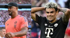 Vincent Kompany y Luis Díaz