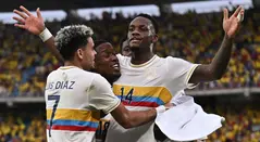 Luis Díaz, Luis Sinisterra y Jhon Jader Durán - Selección Colombia