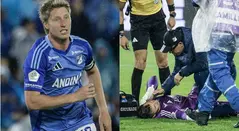 Parte médico oficial de Millonarios sobre Andrés Llinás y Guillermo de Amores