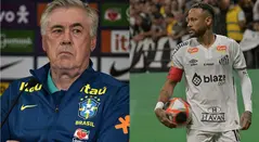 Neymar le envía guiño a Ancelotti para la Selección de Brasil