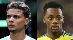 Richard Ríos y Jhon Jader Durán - futbolistas colombianos