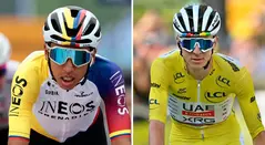 Egan Bernal y Tadej Pogacar, ciclistas