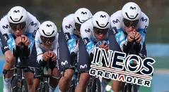 Ciclistas del Movistar Team
