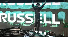 George Russell, ganador del Gran Premio de Singapur de la F1