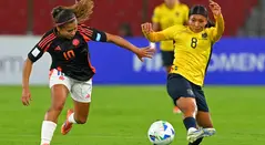 Leicy Santos en la Liga de Naciones con Colombia