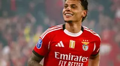 Richard Ríos con el Benfica