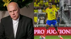 Carlos Antonio Vélez y Yerry Mina