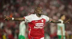 Hugo Rodallega con Santa Fe