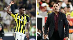 Jhon Jader Dúran (futbolista) y Néstor Lorenzo (DT)