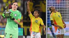 Katherine Tapia, Leicy Santos y Mayra Ramírez