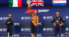 Lando Norris ganó el GP de Brasil