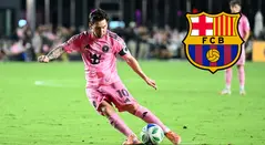 Messi de nuevo en el Camp Nou: El argentino estuvo en el estadio remodelado