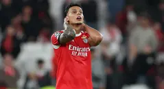 Richard Ríos con el Benfica