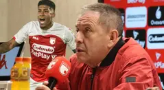 Méndez no se guardó nada y habló del futuro de Mosquera en Santa Fe