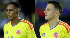 Yerry Mina y Santiago Arias - Selección Colombia