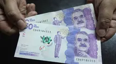 Billete de cincuenta mil pesos / Billetes / 50 mil / Pesos colombianos / Dinero / Plata / Peso Colombiano / Pesos 