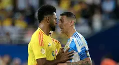 Ángel Di Maria y Miguel Ángel Borja