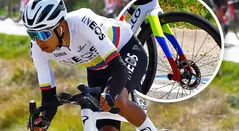Egan Bernal detalle en bicicleta