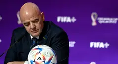 Gianni Infantino en el mundial de Qatar