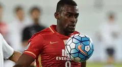 Jackson Martínez cuando jugó en el Guangzhou Evergrande
