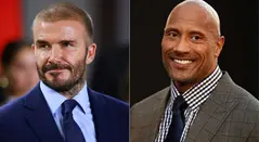La Roca se disfrazó de David Beckham en Halloween