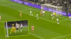 Le cobran a Lloris mala jugada frente al Arsenal