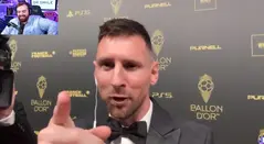 Lionel Messi se peleó con Ibai Llanos en el Balón de Oro