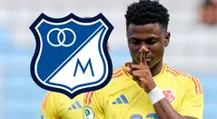 Néiser Villarreal con Millonarios