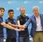 Mikel Landa, Nairo Quintana, Alejandro Valverde y Eusebio Unzué